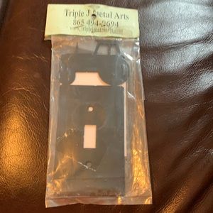New Tractor black metal Single Light switch Cover